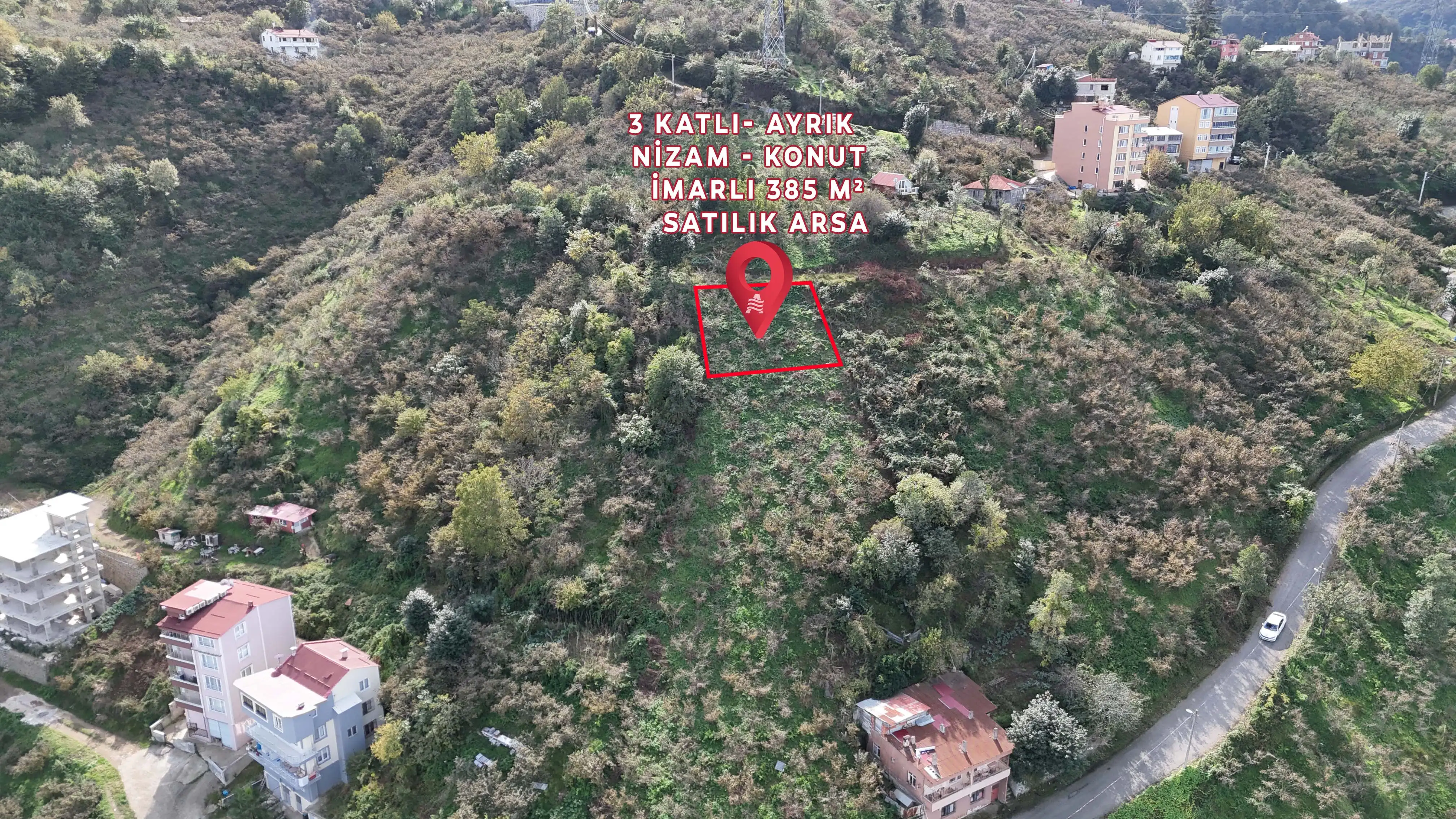 ALTIN EMLAK GİRESUN'DAN SELDEĞİRMENİ MAHALLESİNDE KONUT İMARLI SATILIK ARSA